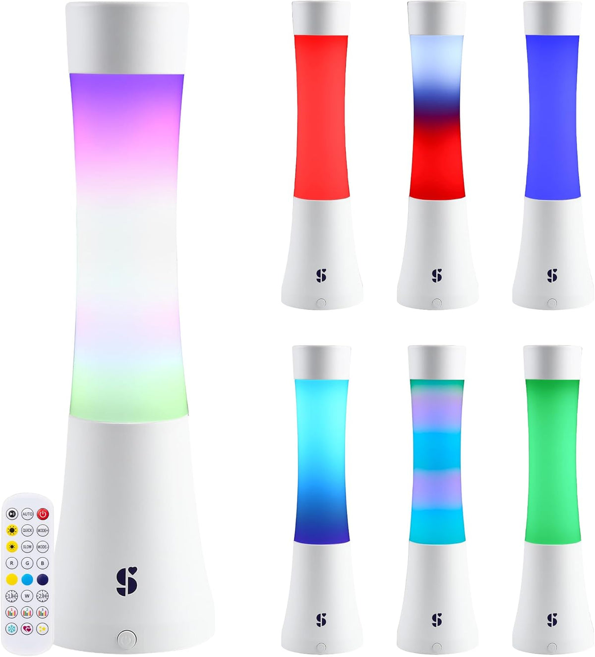 Special Supplies Sensory Light Lava Lamp for Kids and Adults – Color Changing LED Desk Lamp with Remote – Calming Night Light for Sensory Room, Bedroom, Therapy, Relaxation, Home Décor
