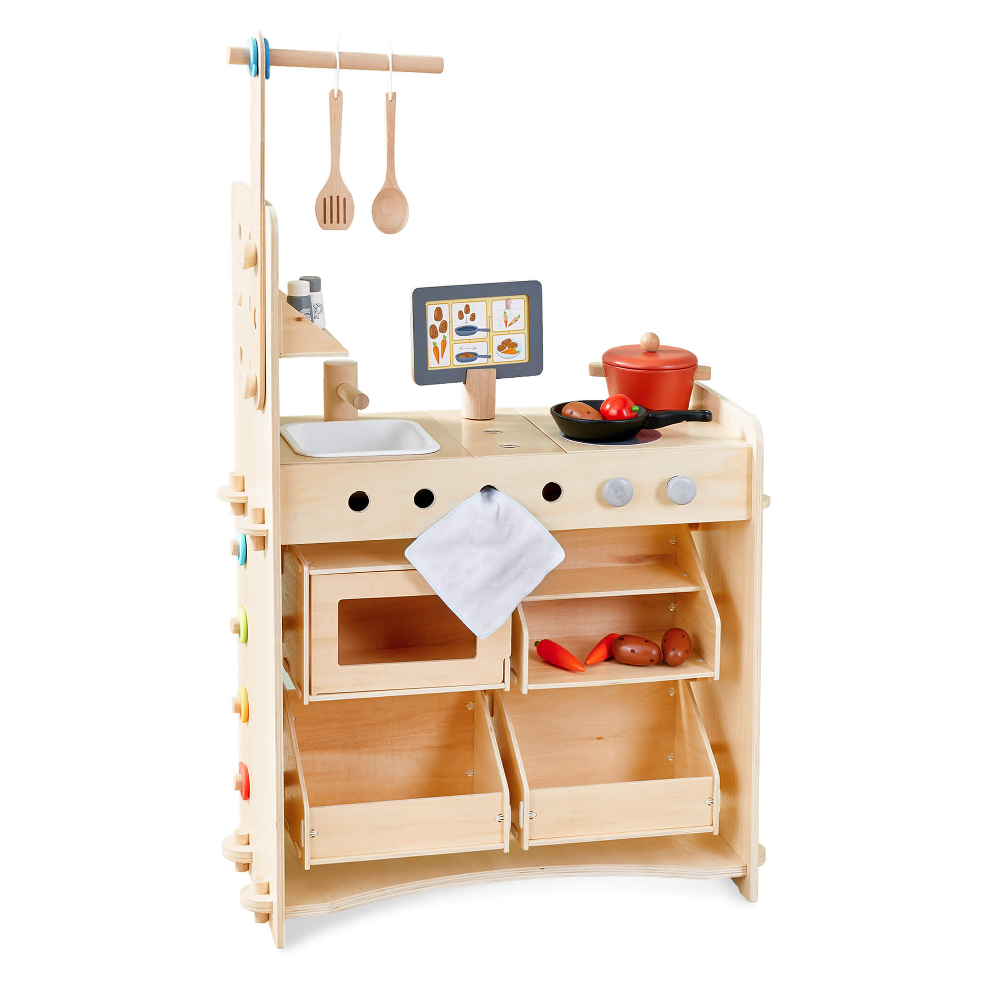 Creative Play 3 in 1 – Play Kitchen, Store & Workshop