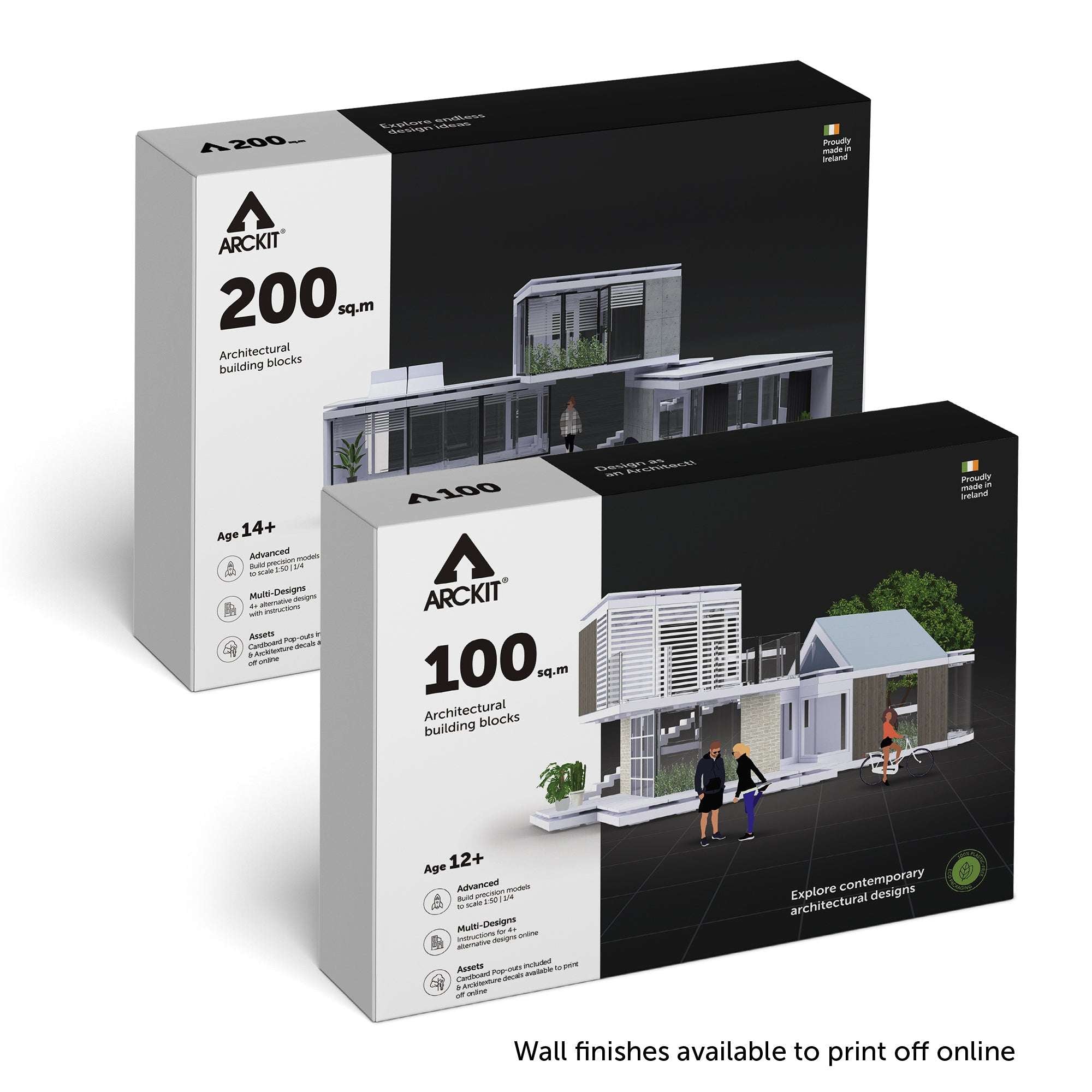 Bundle kit with Arckit A100 and Arckit A200 Architectural Model Kits