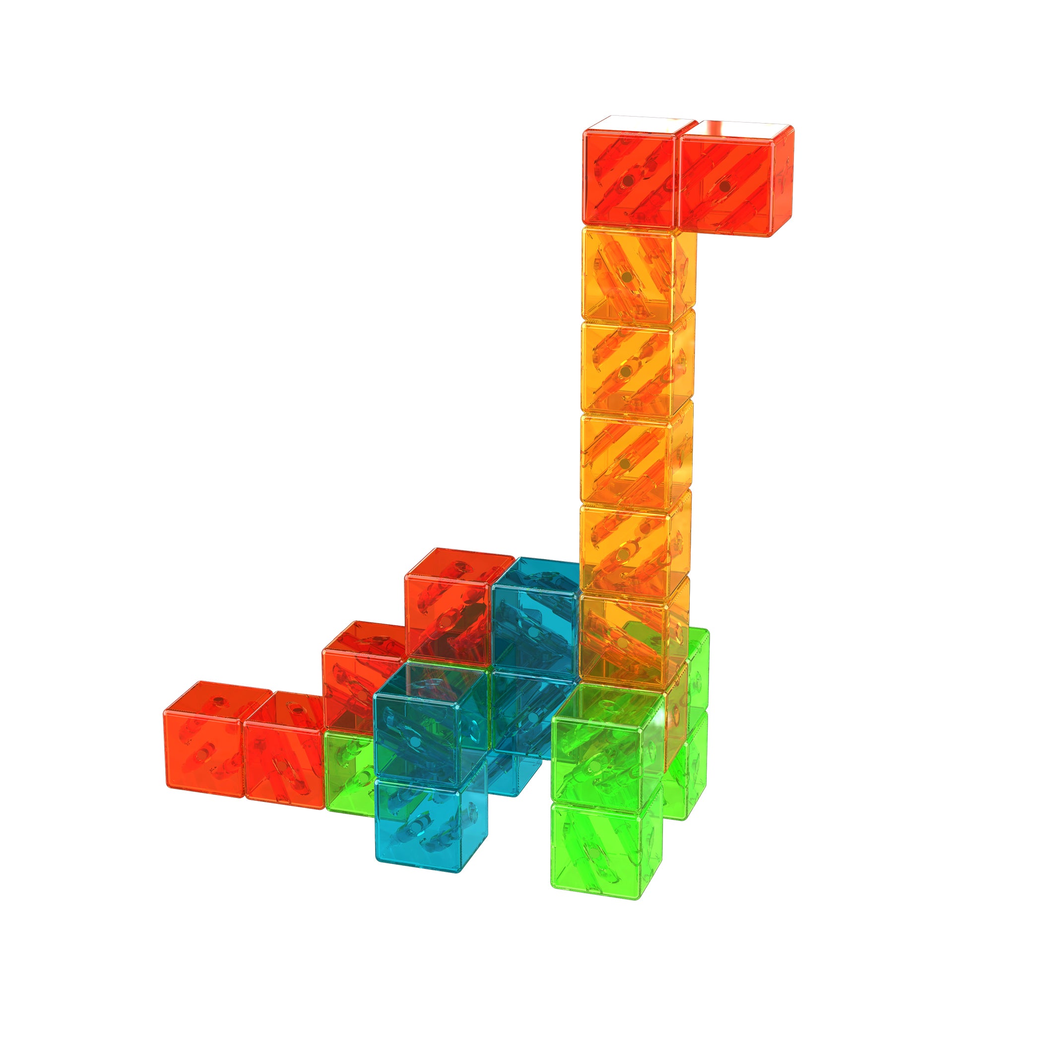 Magnetic Blocks Gems Set, 24 Pieces