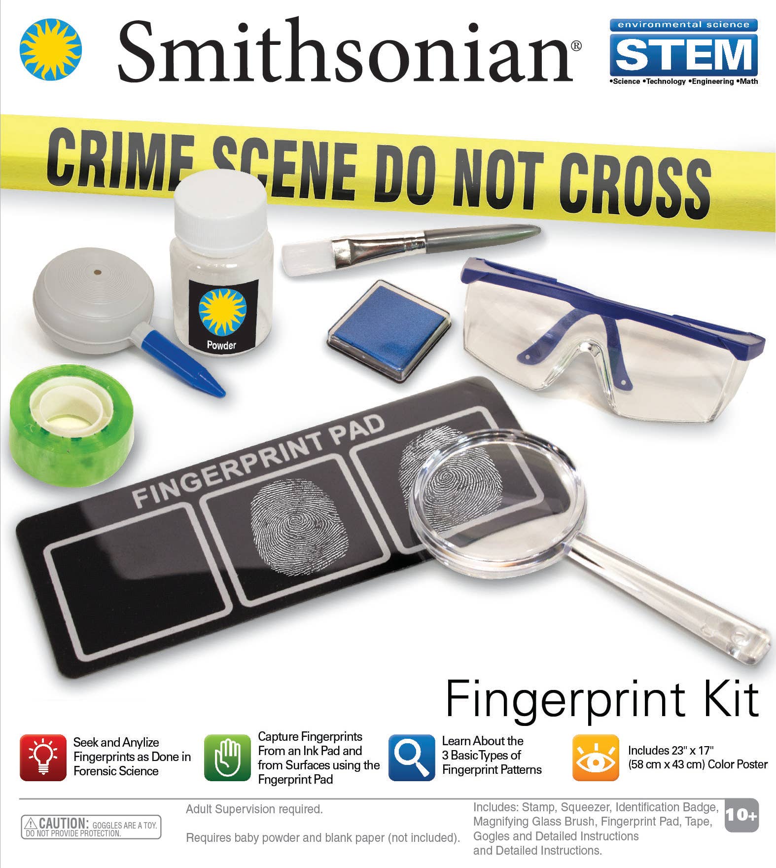 Smithsonian Fingerprint Science Kit
