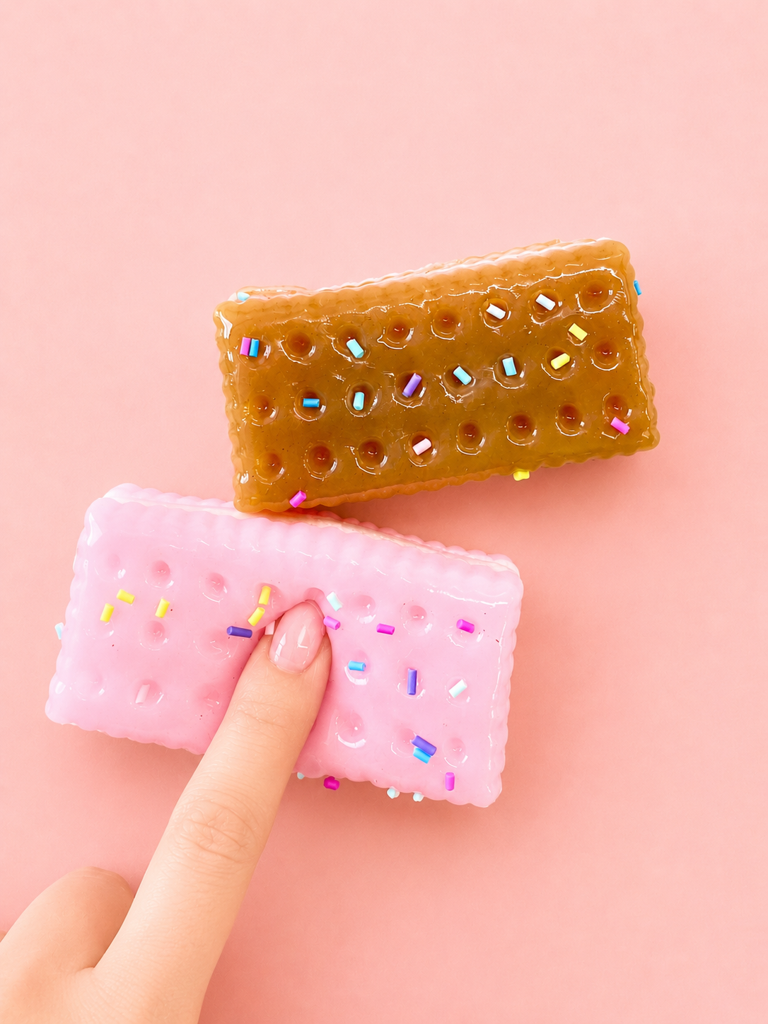 2pk Sprinkle Ice Cream Sandwich - Taba Squishy