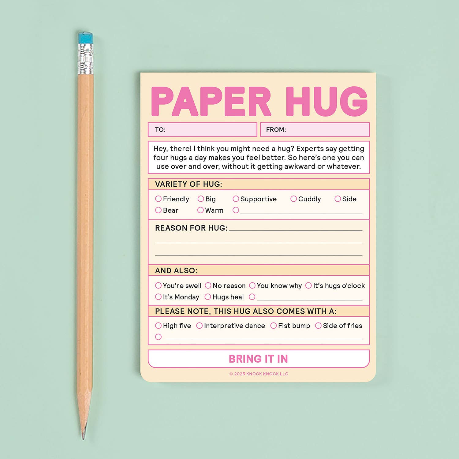 Paper Hug Nifty Note
