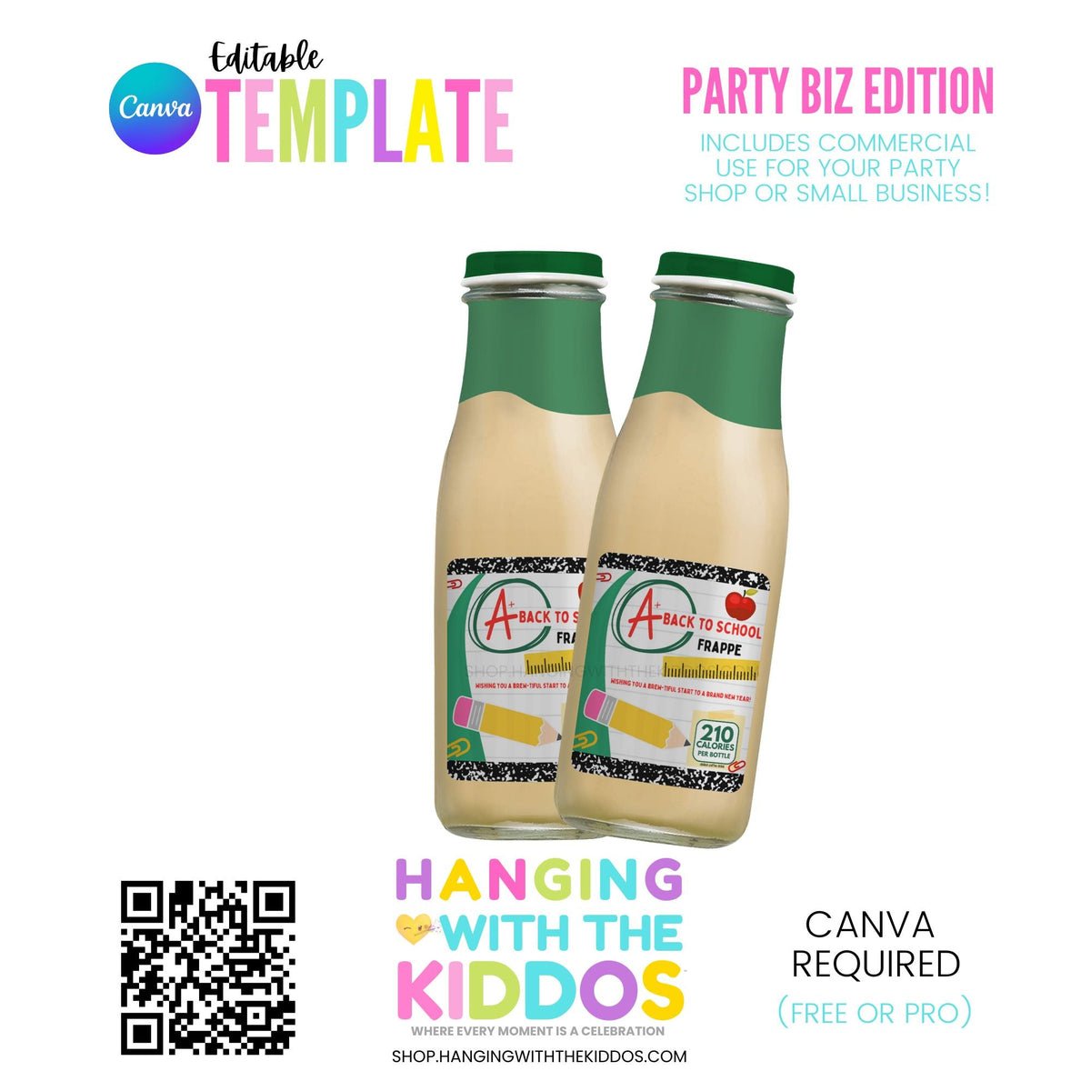 Back to School Label Bundle | Editable Canva Templates