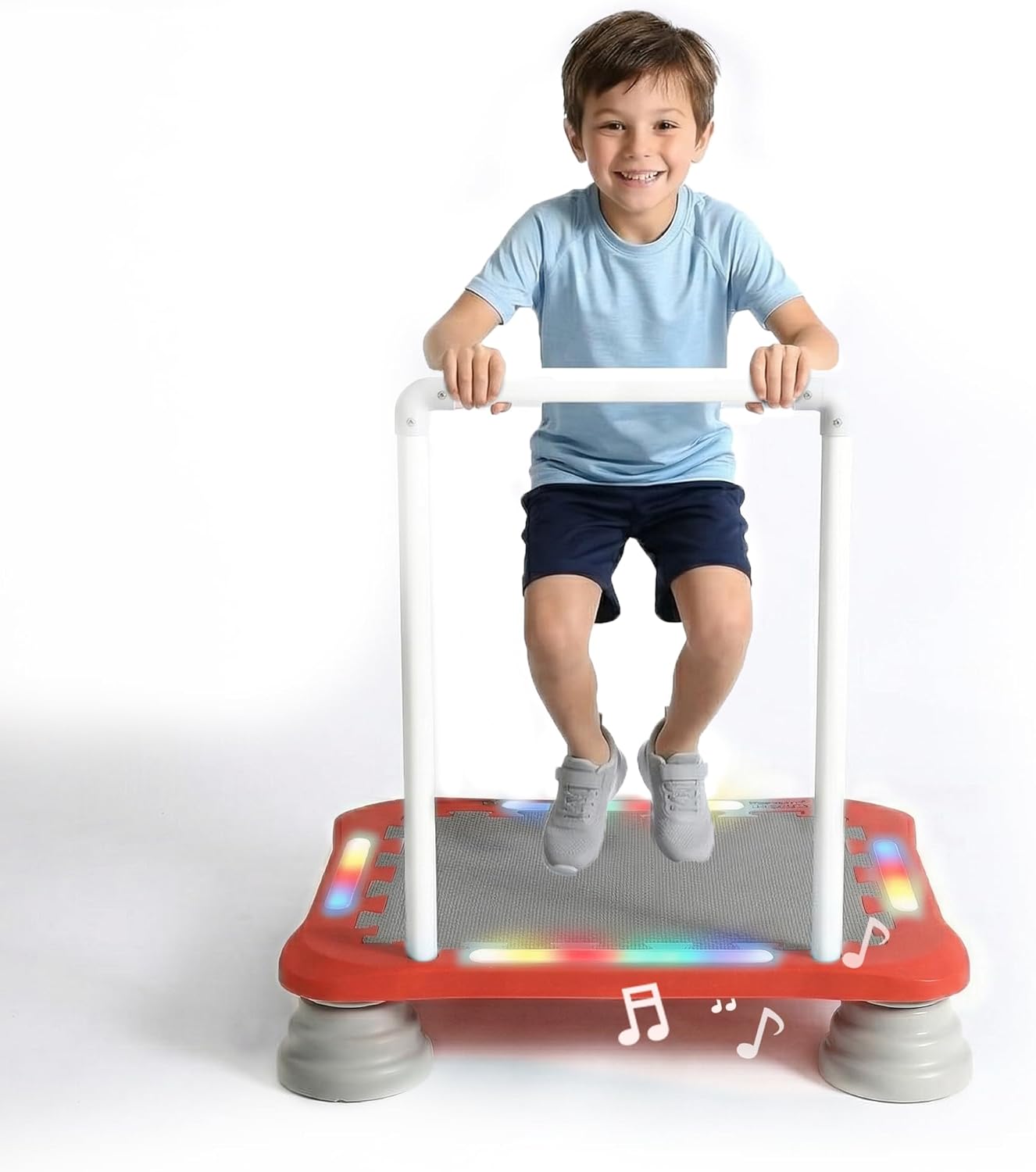 Special Supplies Kids Musical LED Trampoline Rebounder Bouncing Board – Sensory Balance and Bounce Toy for Indoor and Outdoor Kids Toys - Outdoor Play Equipment