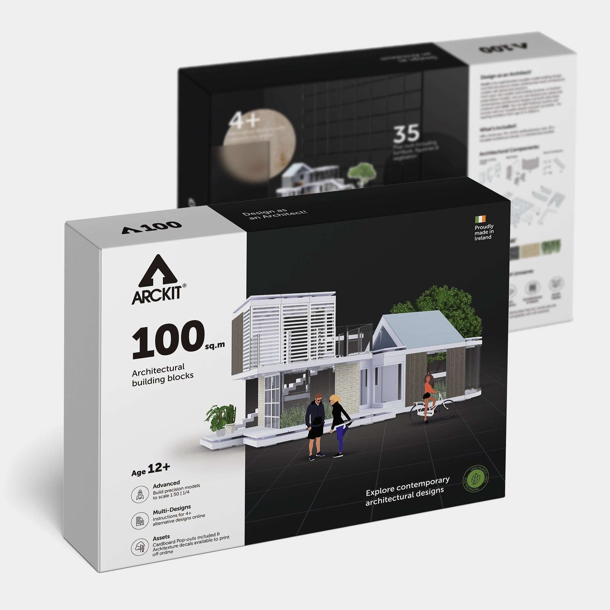 Bundle kit with Arckit A100 and Arckit A200 Architectural Model Kits