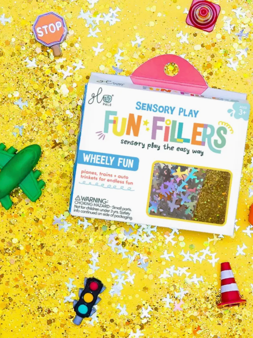 Glo Pals: 6-Pack Auto Light-up Cubes + Wheely Fun Filler