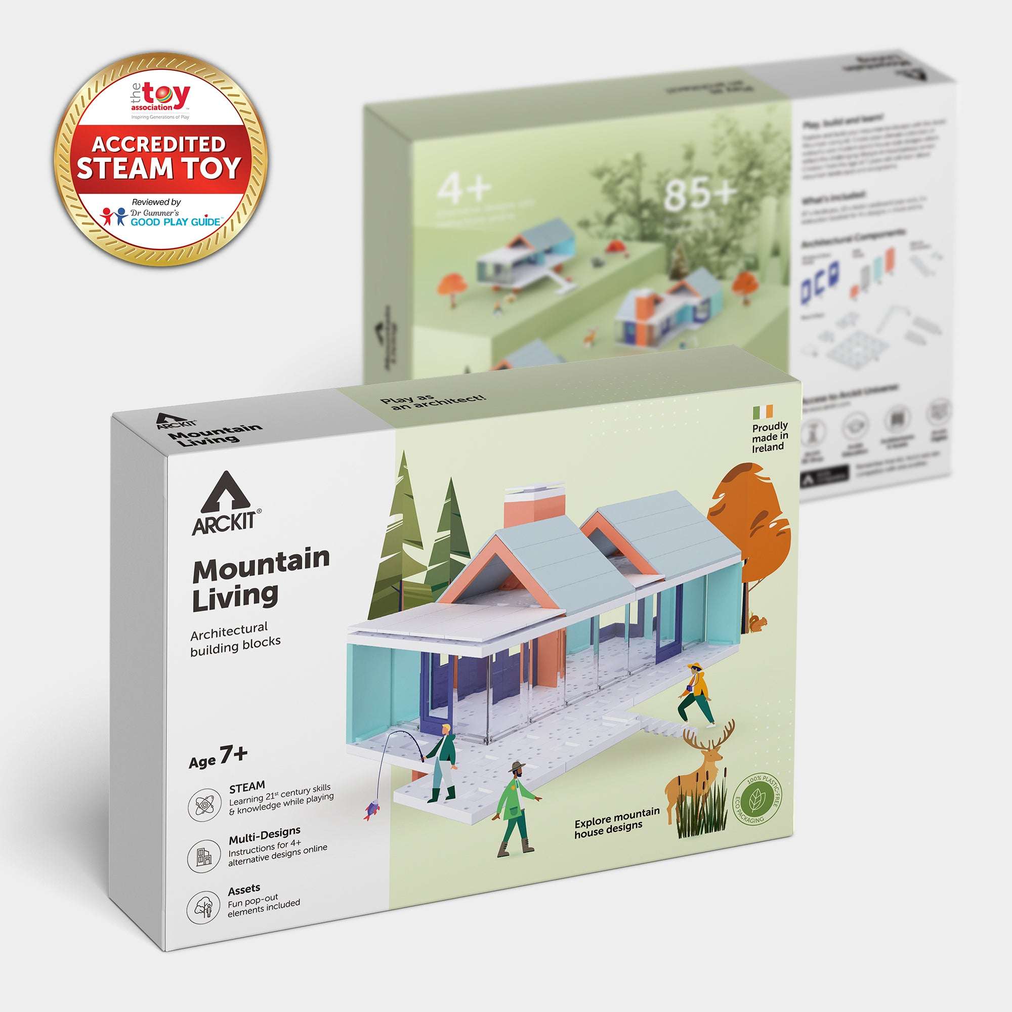 Bundle kit with Arckit Coastal Living, Mountain Living and Desert Living Architectural Model Kits