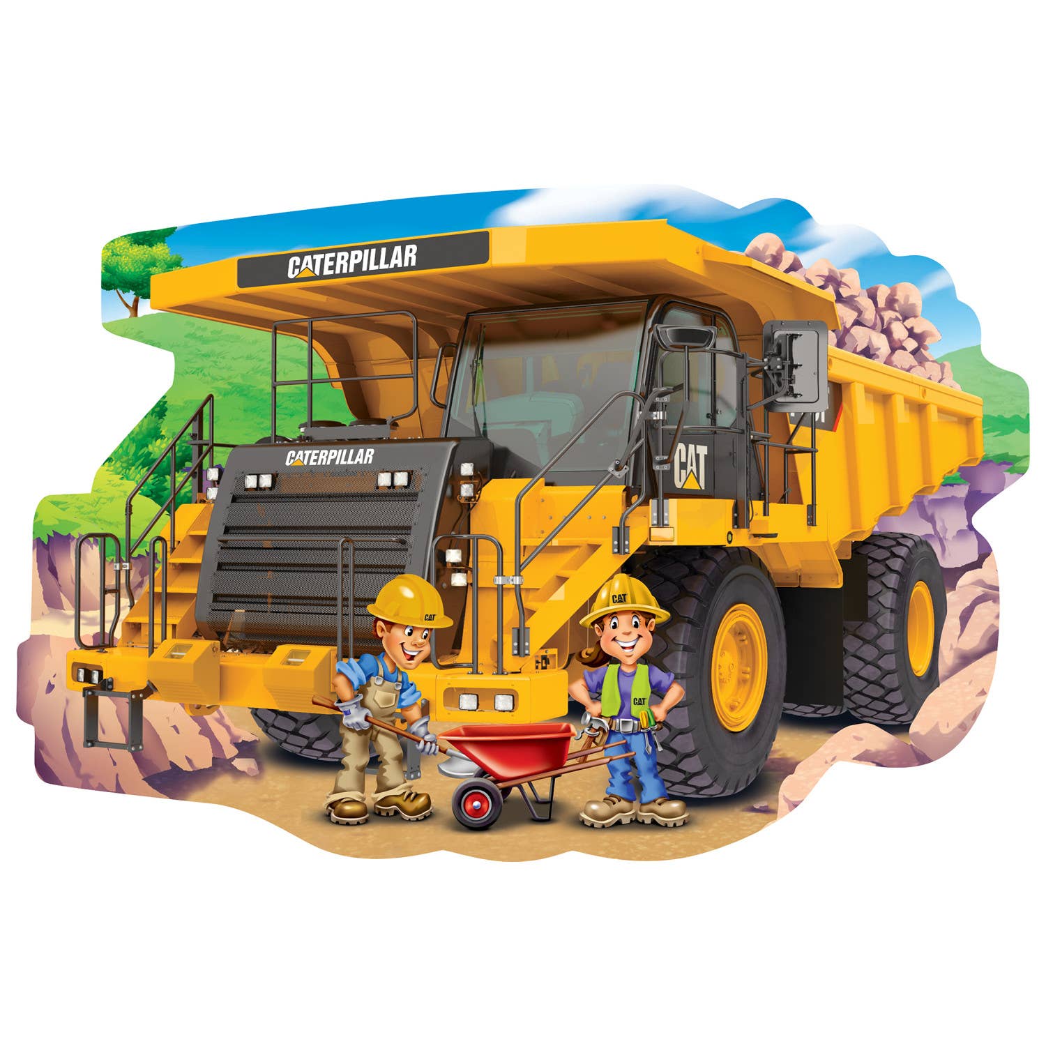 CAT - Dump Truck 36 Piece Floor Puzzle