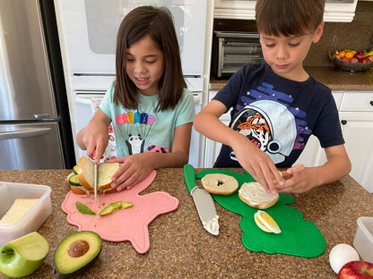 Life Skills: Dino Adventures Cutting Board and Knife Set