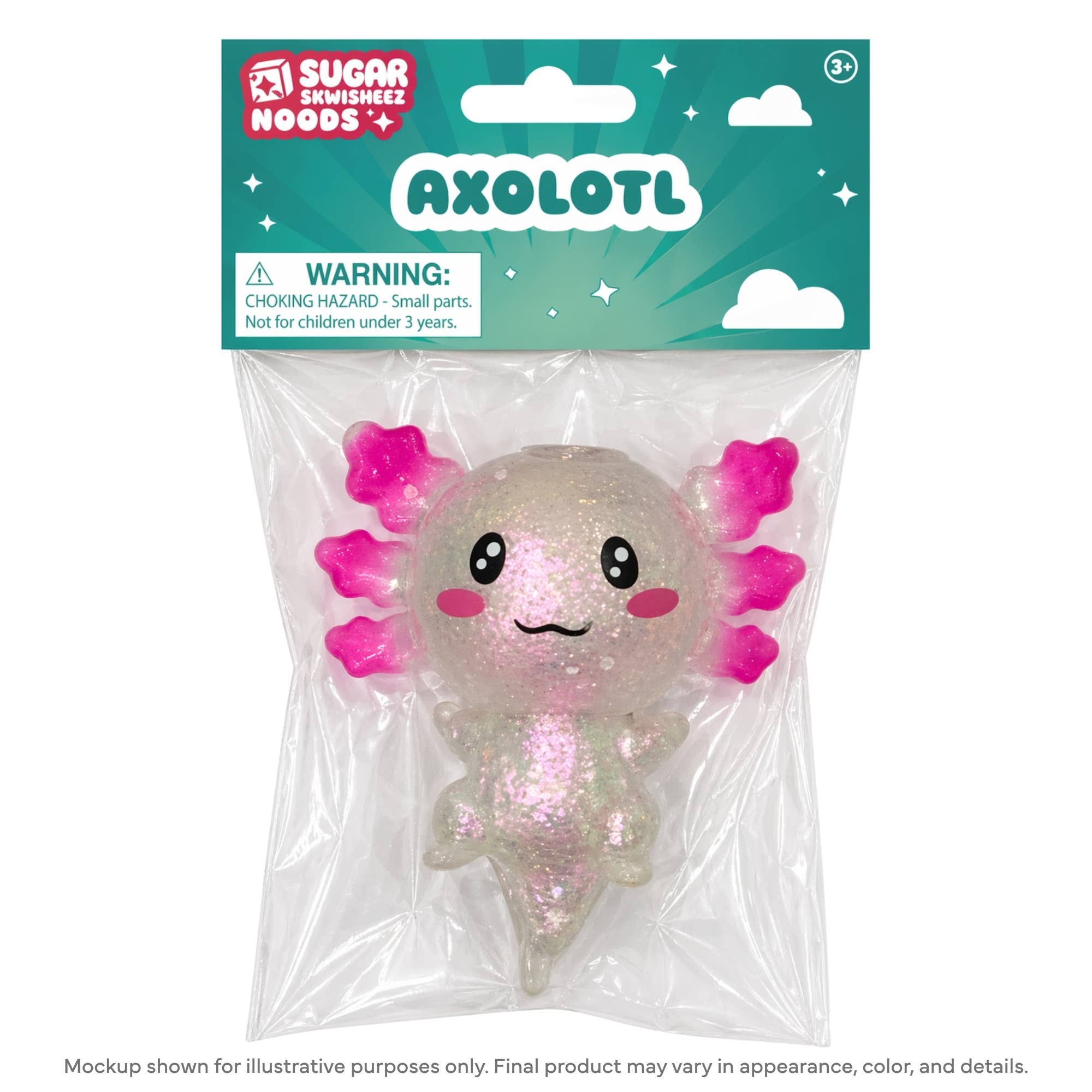 Assorted Sugar Skwisheez Axolotl - QTY 1 Squishy
