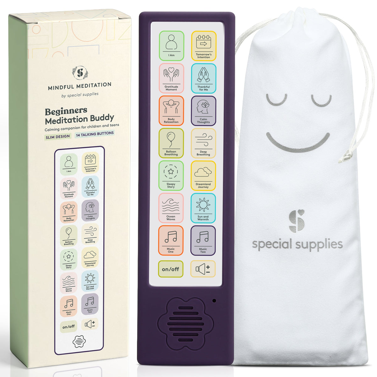 Special Supplies Meditation Buddy – Screen-Free Mindfulness & Breathing Device for Stress Relief, Calm Focus, Anxiety Support & Daily Meditation Practice for Kids