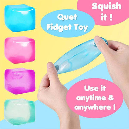 SugarSqueez Cube Squishy Fidget (1pc) Assorted Colors