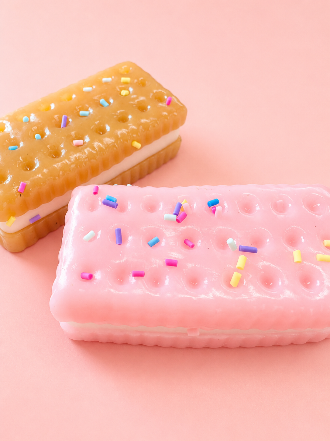 2pk Sprinkle Ice Cream Sandwich - Taba Squishy