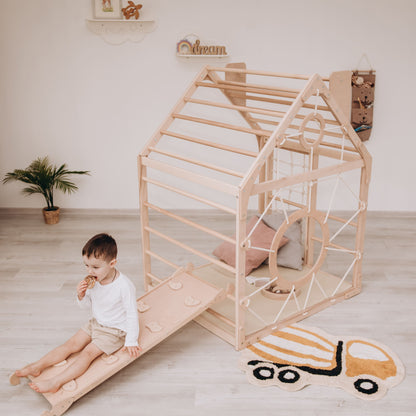 Wooden Climbing Playhouse