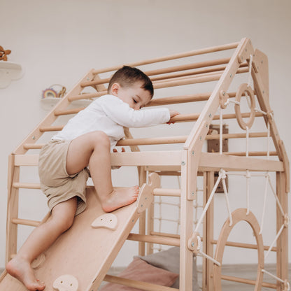 Wooden Climbing Playhouse