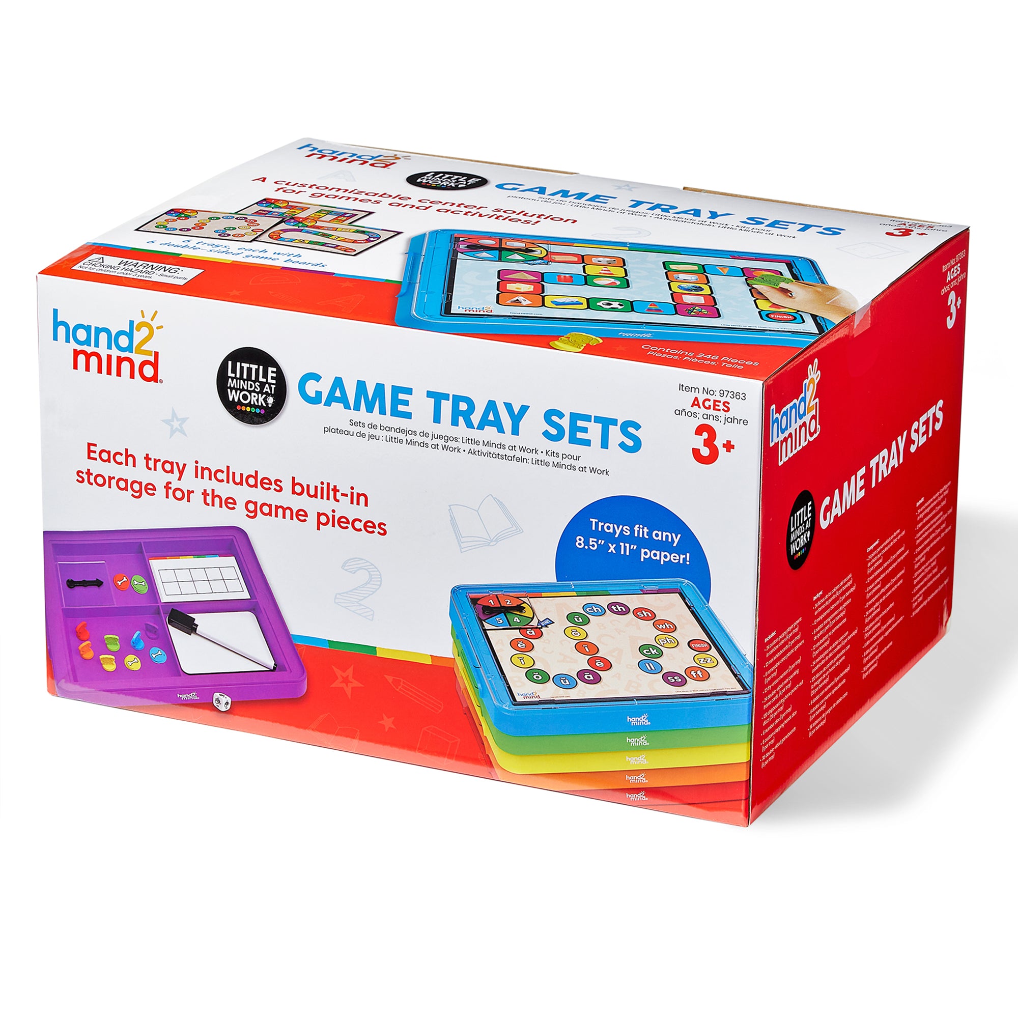 Little Minds at Work Reading & Math Game Tray Set