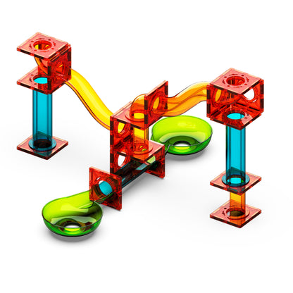 Magnetic Tiles Construction Set, Marble Run, 45 Pieces