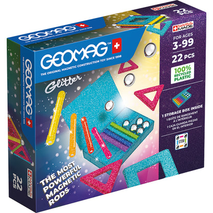 Glitter Magnetic Panels Building Set, 22 Pieces