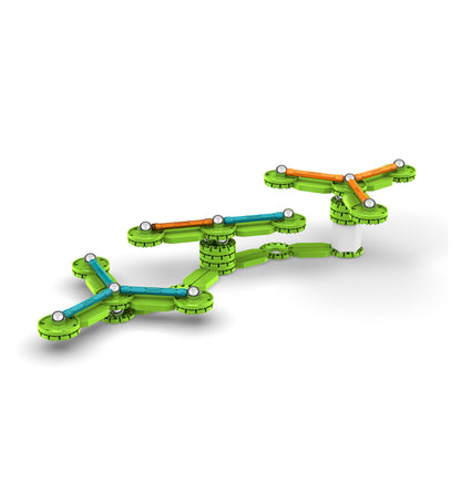 Mechanics Motion, Flywheels, Magnetic Building Set, 96 Pieces