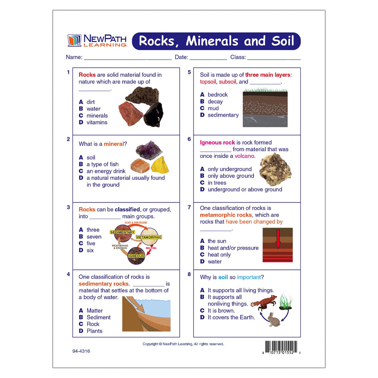 Rocks, Minerals & Soil Learning Center