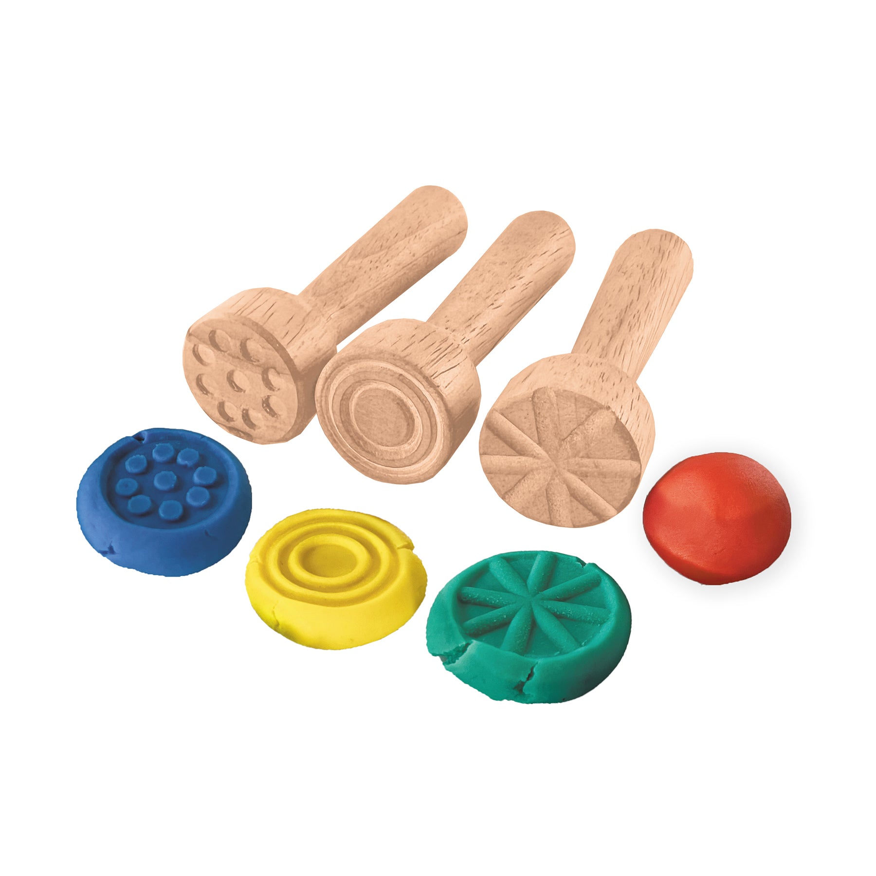 Plastilina Modeling Clay Baby School Pack, 20 Bars & 9 Stamps