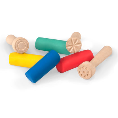 Plastilina Modeling Clay Baby School Pack, 20 Bars & 9 Stamps