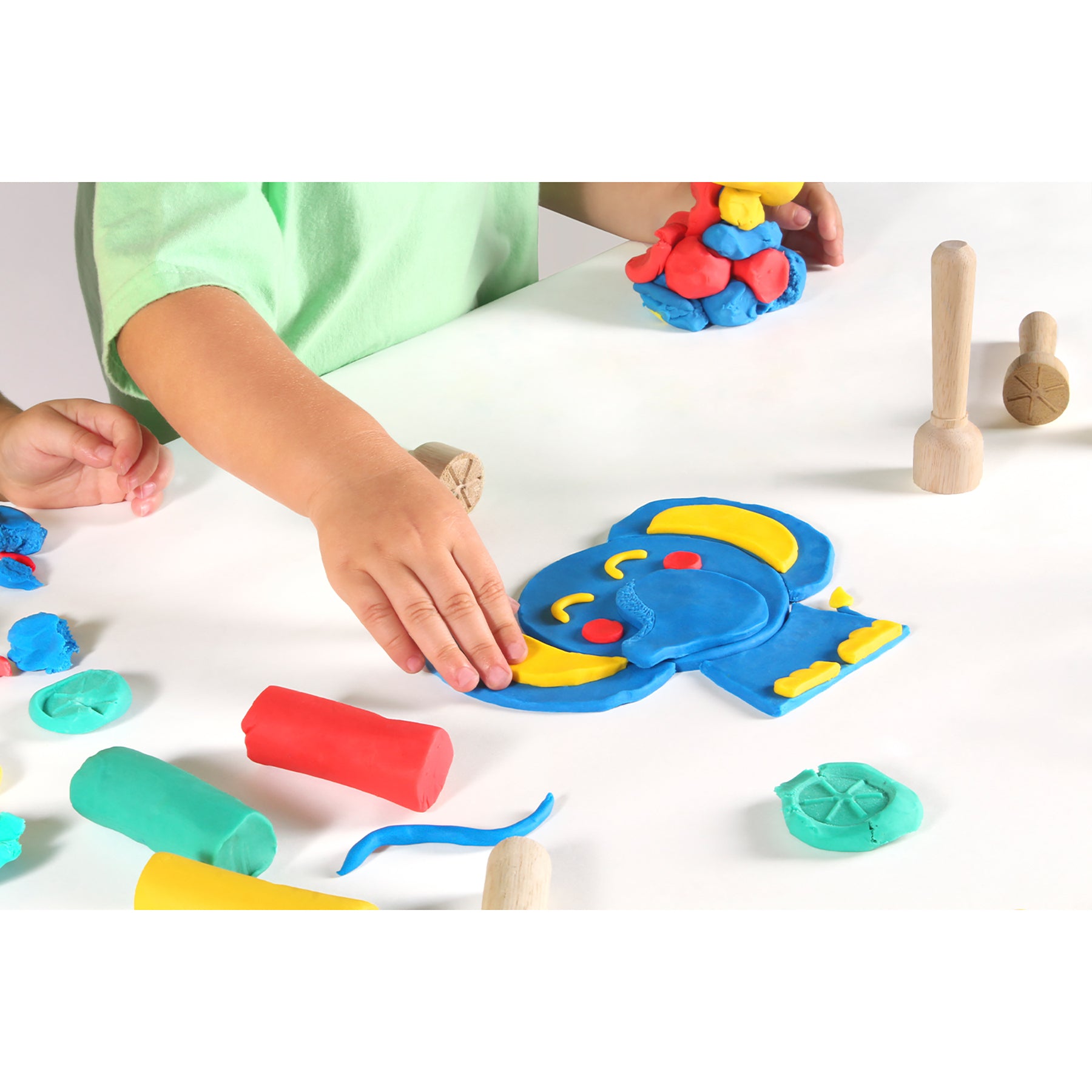 Plastilina Modeling Clay Baby School Pack, 20 Bars & 9 Stamps
