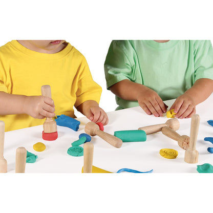Plastilina Modeling Clay Baby School Pack, 20 Bars & 9 Stamps