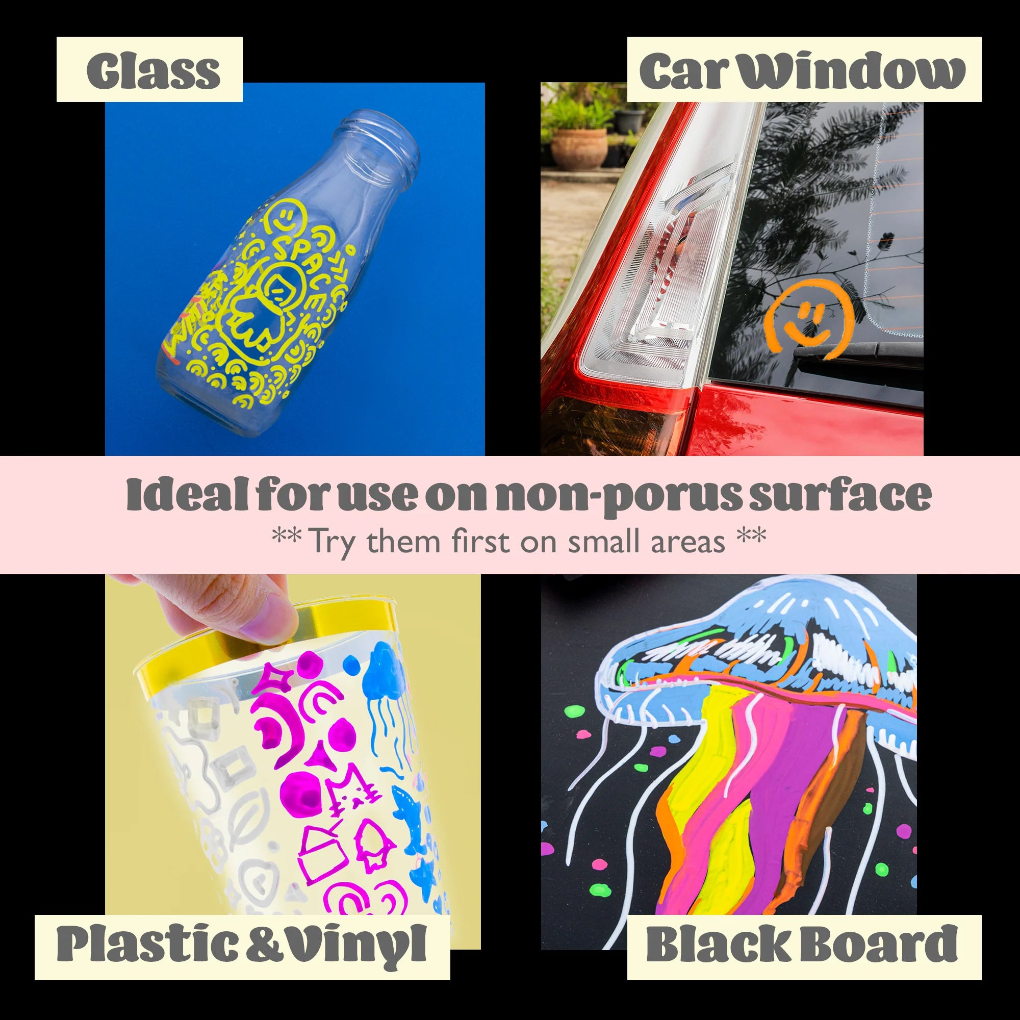 Liquid Chalk Wet Erase Markers, Pack of 8