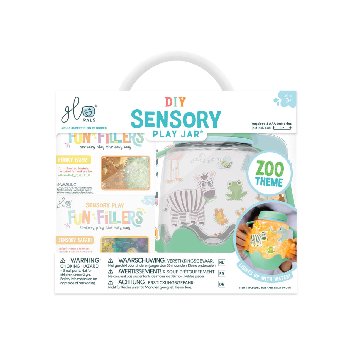 Sensory Play Jar + Zoo Filler Set