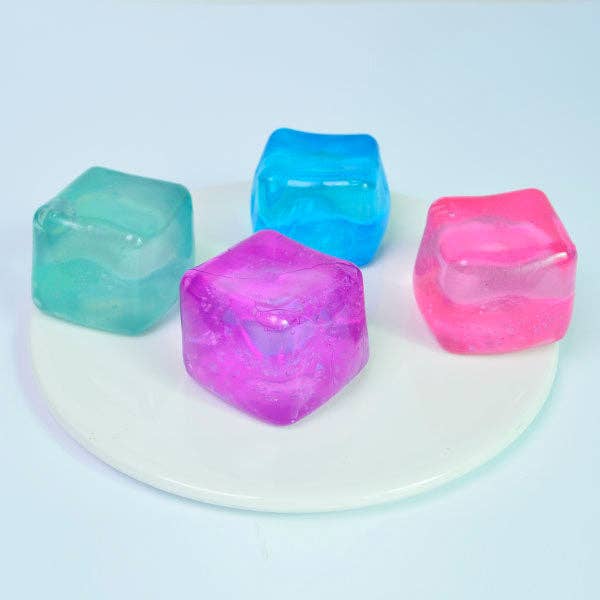 SugarSqueez Cube Squishy Fidget (1pc) Assorted Colors
