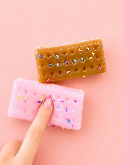 2pk Sprinkle Ice Cream Sandwich - Taba Squishy