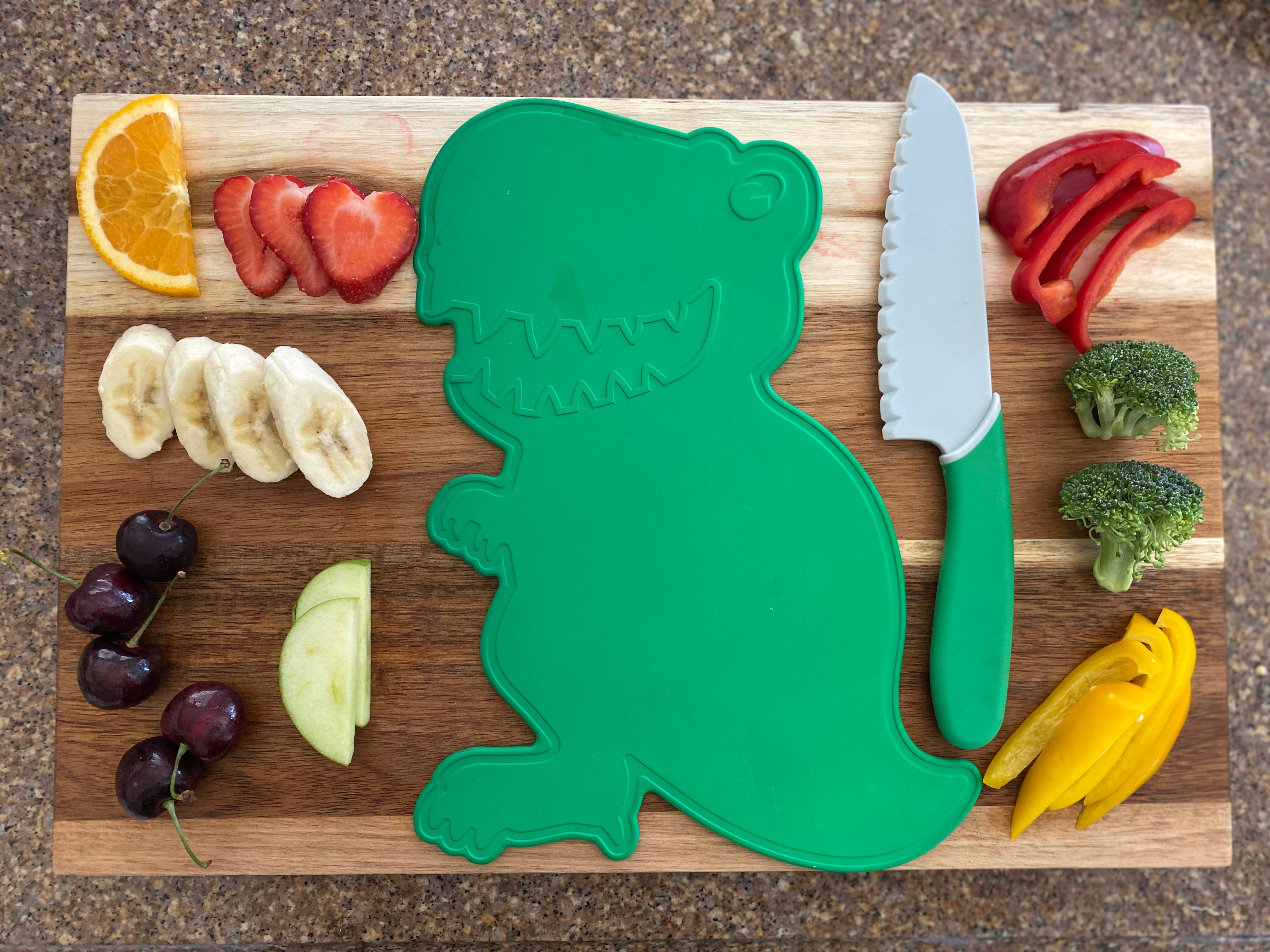 Life Skills: Dino Adventures Cutting Board and Knife Set