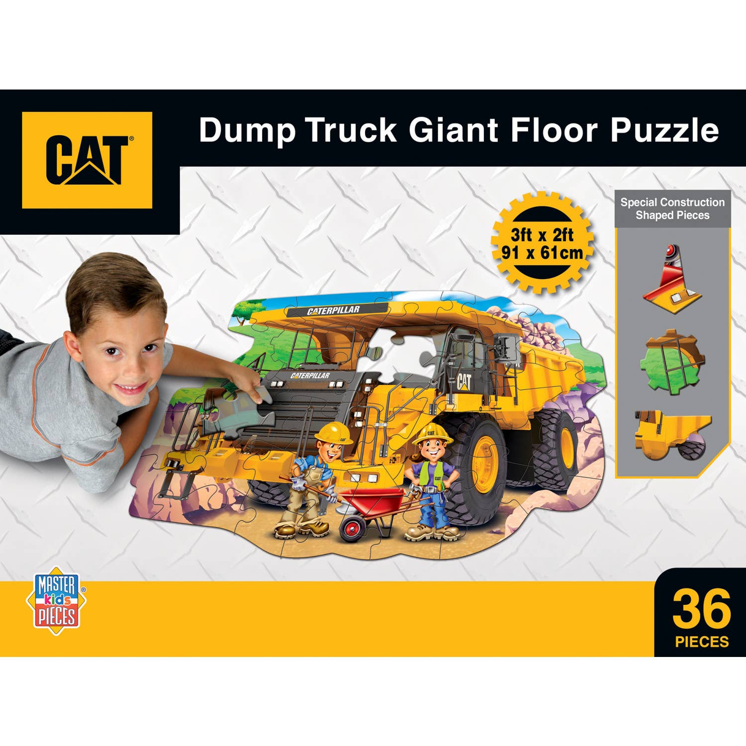 CAT - Dump Truck 36 Piece Floor Puzzle