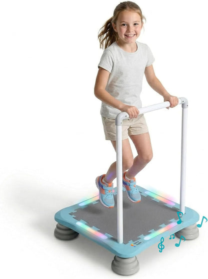Special Supplies Kids Musical LED Trampoline Rebounder Bouncing Board – Sensory Balance and Bounce Toy for Indoor and Outdoor Kids Toys - Outdoor Play Equipment