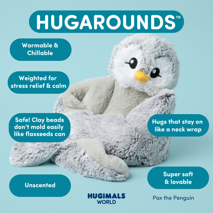 Pax Weighted Penguin Plush, Warmable Sensory Hug