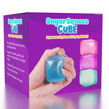 SugarSqueez Cube Squishy Fidget (1pc) Assorted Colors