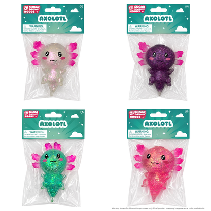 Assorted Sugar Skwisheez Axolotl - QTY 1 Squishy