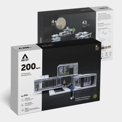 Bundle kit with Arckit A100 and Arckit A200 Architectural Model Kits