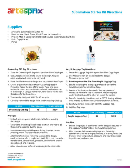 Artesprix Sublimation Starter Kit