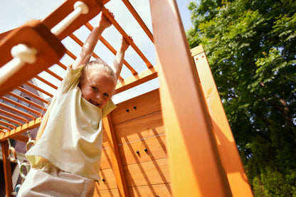 Sycamore Backyard Climbing Set – 2 Swings, Trapeze Bar & Outdoor Fun