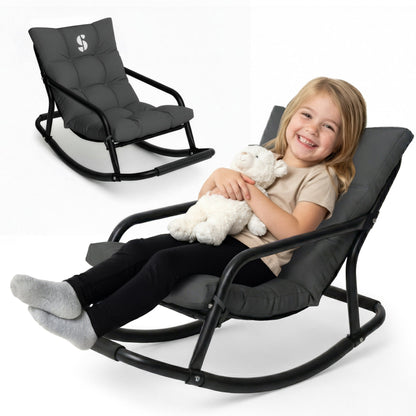 Special Supplies Sensory Rocking Chair for Kids - Comfortable Kids Rocker- Versatile Floor Chair with Soft Fabric and Stability for Playroom, Bedroom, or Nursery (Ages 3+)