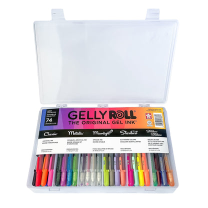 Gel Pens & Case 74-Piece Set