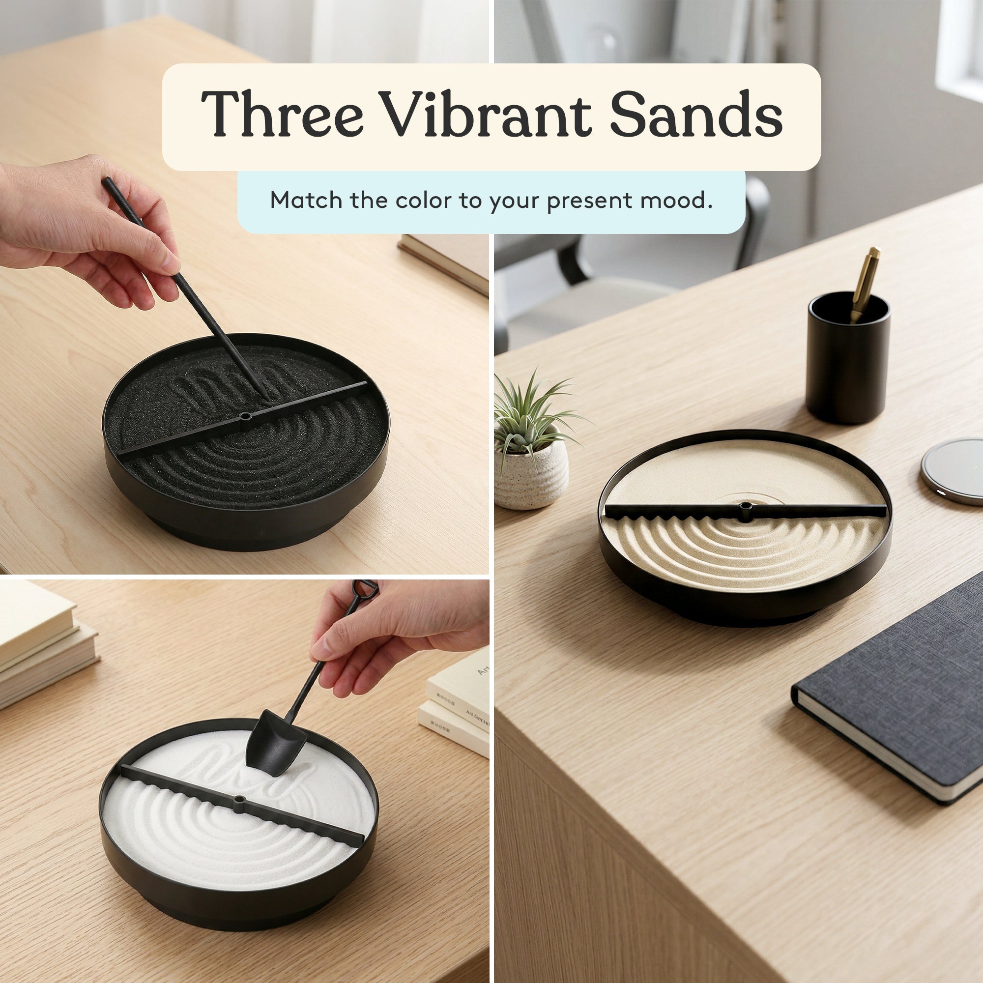 Special Supplies Sensory Sand Spinner for Kids and Adults, Great for playrooms, Sensory Rooms, Schools, Hours of Fun - Black