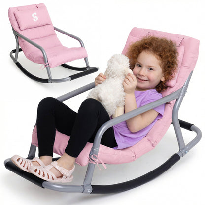 Special Supplies Sensory Rocking Chair for Kids - Comfortable Kids Rocker- Versatile Floor Chair with Soft Fabric and Stability for Playroom, Bedroom, or Nursery (Ages 3+)