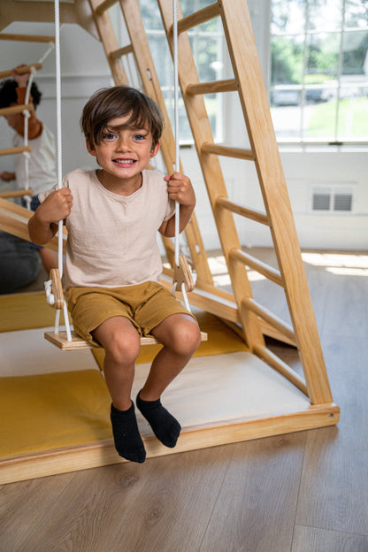 Magnolia Cocomelon 7-in-1 Wooden Indoor Playset – Montessori Climber for Toddlers