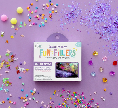 Sensory Play Jar + Outer Space Fun Filler
