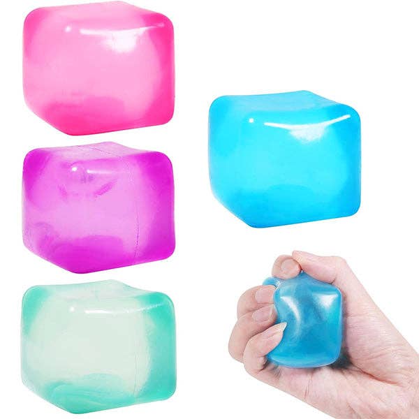 SugarSqueez Cube Squishy Fidget (1pc) Assorted Colors
