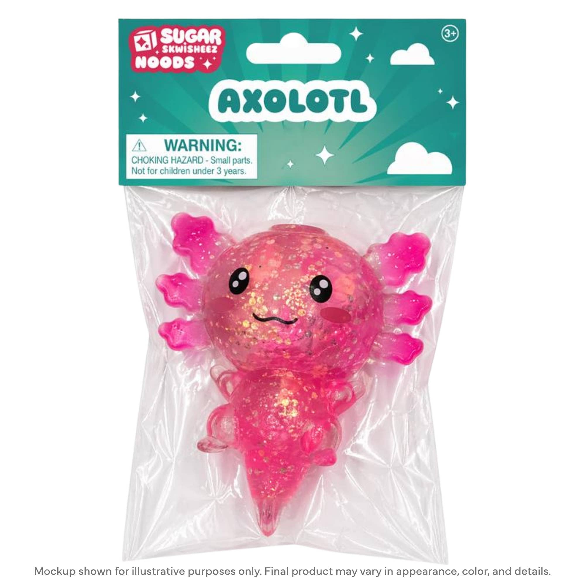 Assorted Sugar Skwisheez Axolotl - QTY 1 Squishy